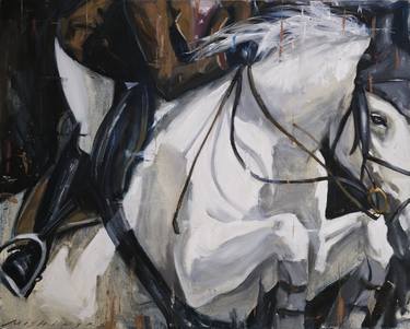 Original Figurative Horse Paintings by Mikhail i  Nastasja Mishinskiy
