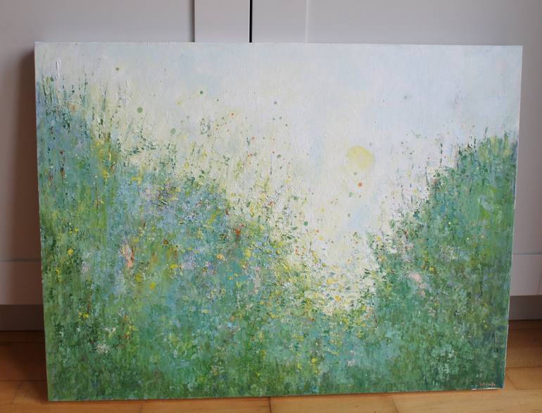 Original Abstract Botanic Painting by Therese O'Keeffe