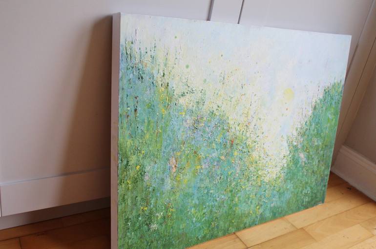 Original Abstract Botanic Painting by Therese O'Keeffe