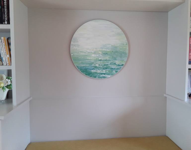Original Abstract Seascape Painting by Therese O'Keeffe