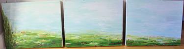 Original Abstract Landscape Painting by Therese O'Keeffe