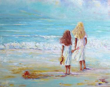 Print of Impressionism Beach Paintings by Therese O'Keeffe
