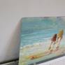 This's an oil painting of a BEACH in the south of Ireland painted with a DRAMATIC SKY and colourful beach. It's painted with pallet knife and brush for texture and interest. Its painted on board and needs to be framed