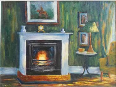 Print of Impressionism Interiors Paintings by Therese O'Keeffe