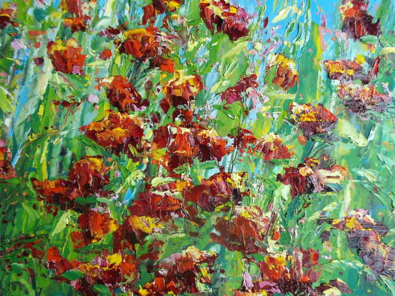 Original Impressionism Floral Painting by Therese O'Keeffe