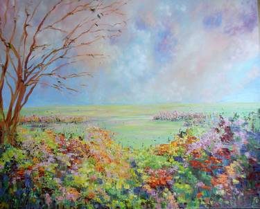 Print of Impressionism Floral Paintings by Therese O'Keeffe