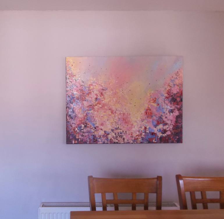 Original Abstract Expressionism Botanic Painting by Therese O'Keeffe