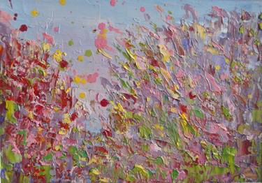 Print of Abstract Expressionism Floral Paintings by Therese O'Keeffe
