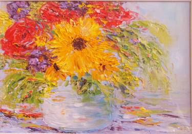 Print of Impressionism Floral Paintings by Therese O'Keeffe