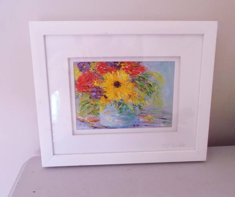 Original Floral Painting by Therese O'Keeffe