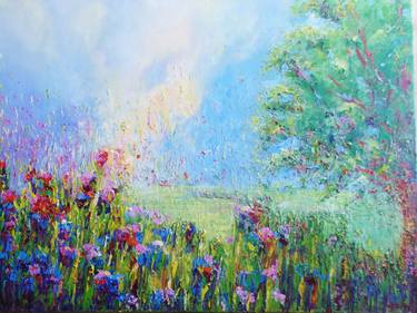 Print of Impressionism Floral Paintings by Therese O'Keeffe