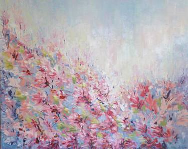 Original Abstract Expressionism Floral Paintings by Therese O'Keeffe