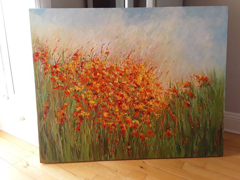 Original Impressionistic Floral Painting by Therese O'Keeffe