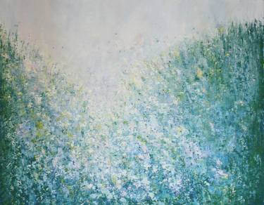 Original Abstract Floral Paintings by Therese O'Keeffe