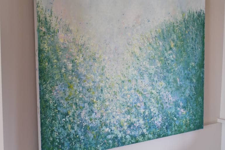 Original Abstract Floral Painting by Therese O'Keeffe