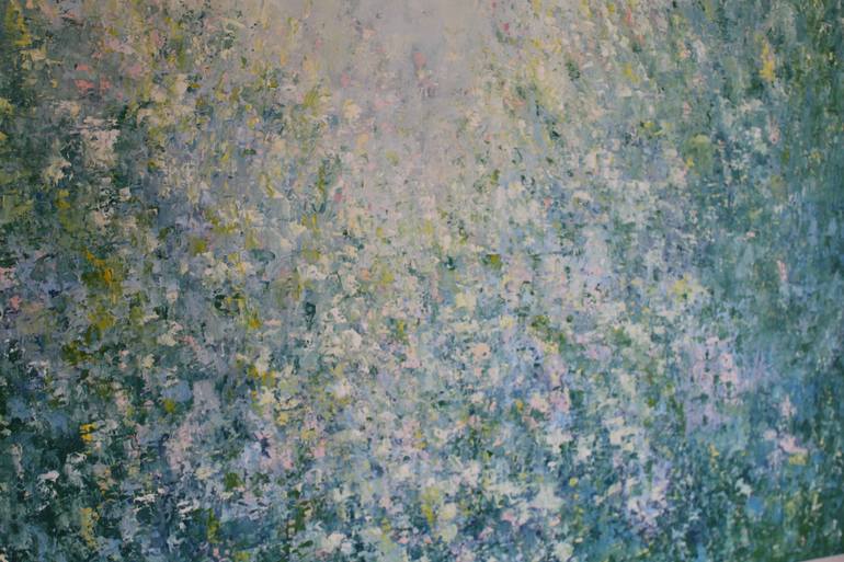 Original Abstract Floral Painting by Therese O'Keeffe