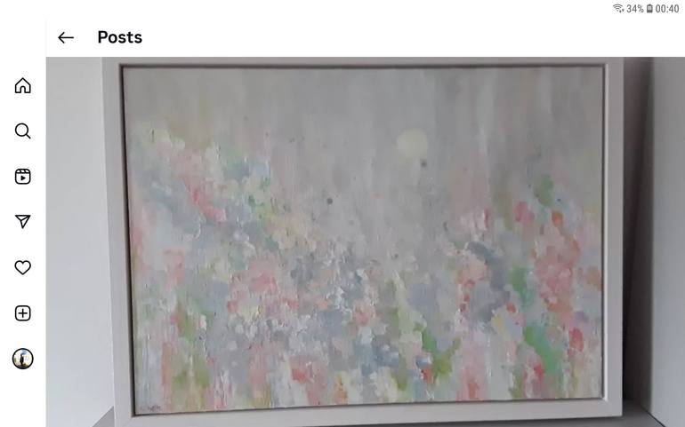 Original Abstract Expressionism Abstract Painting by Therese O'Keeffe