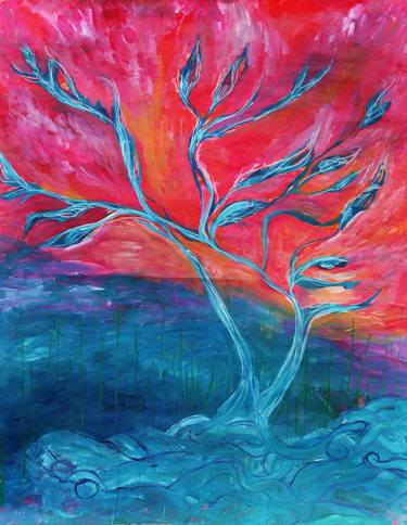 Print of Tree Paintings by Tamar Swartz