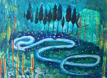 Original Modern Nature Collage by Tamar Swartz