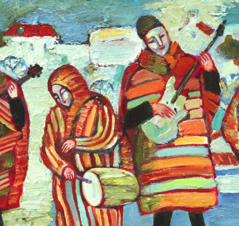 Original Symbolism Music Painting by Elena Tomilova