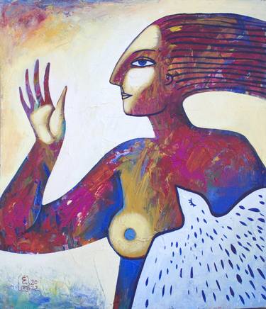 Original Dada Nude Paintings by Elena Tomilova