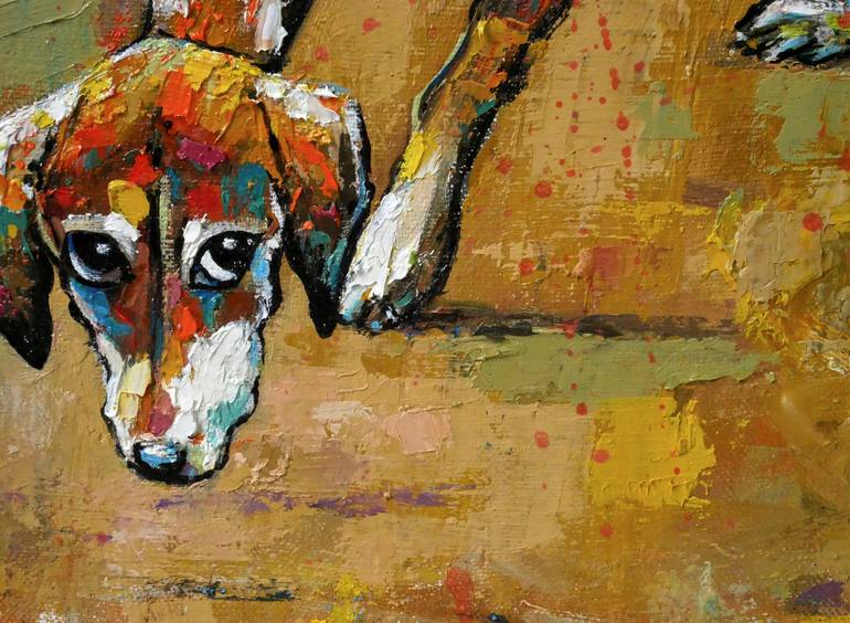 Original Impressionism Animal Painting by Lionel Le Jeune