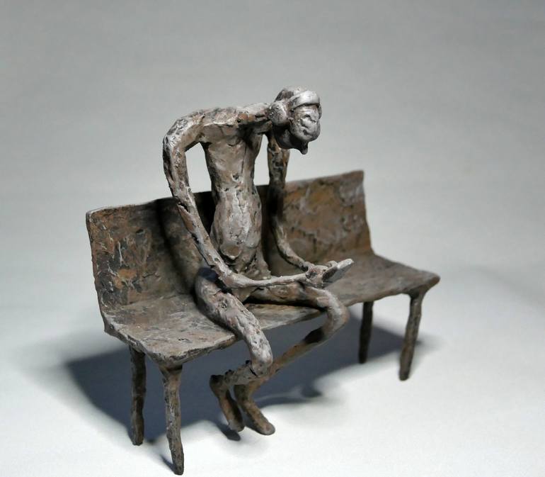 Original Expressionism People Sculpture by Lionel Le Jeune