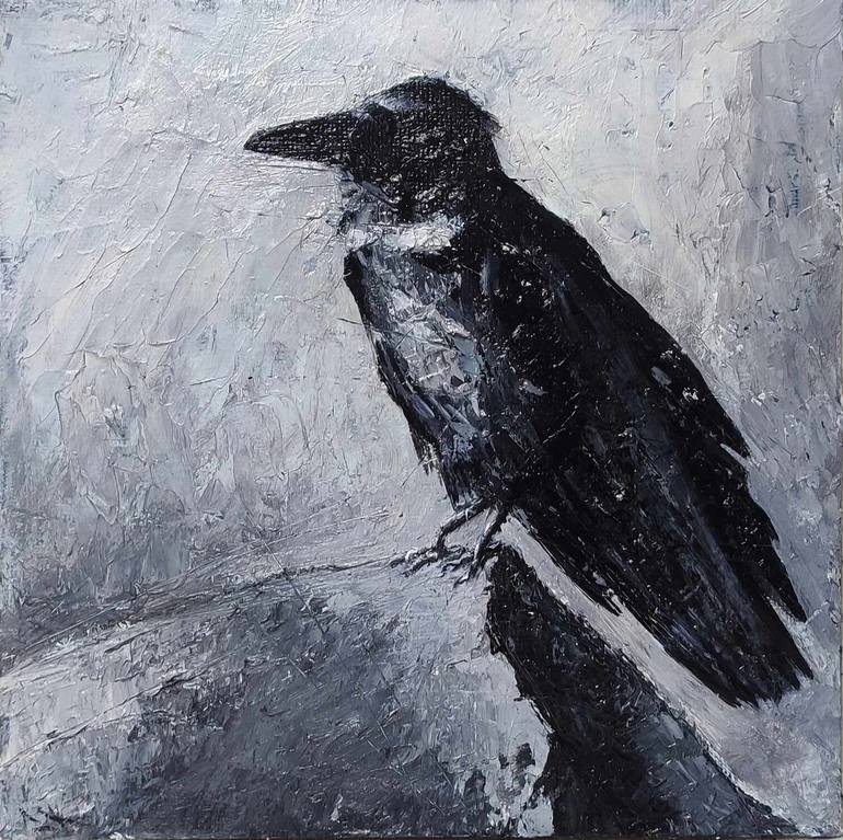 Corbeau Painting by Lionel Le Jeune | Saatchi Art