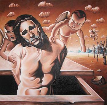 Original Figurative Religion Paintings by Lionel Le Jeune