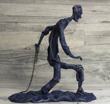 Original Expressionism Mortality Sculpture by Lionel Le Jeune