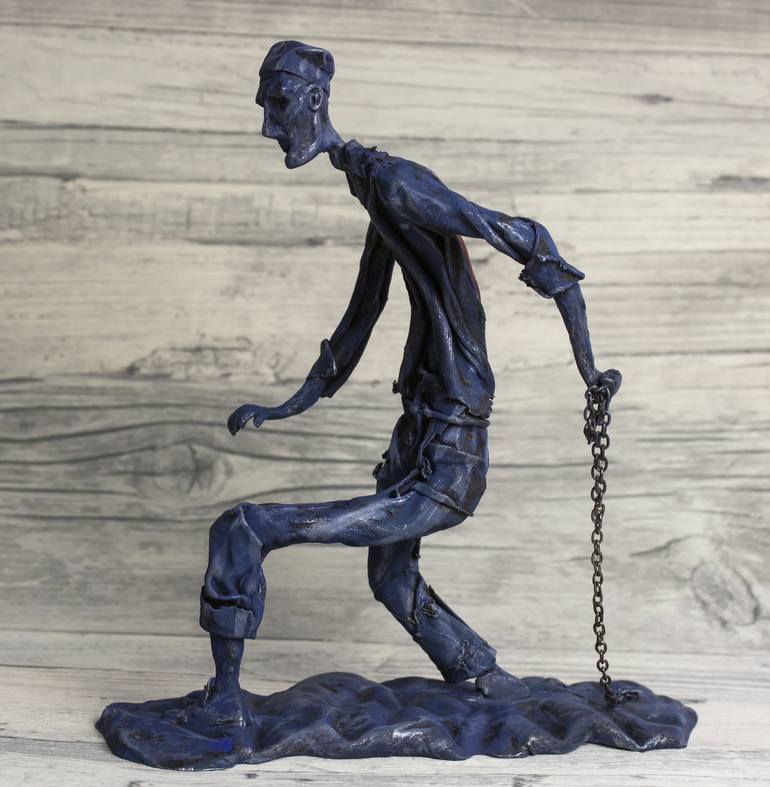 Original Expressionism Mortality Sculpture by Lionel Le Jeune