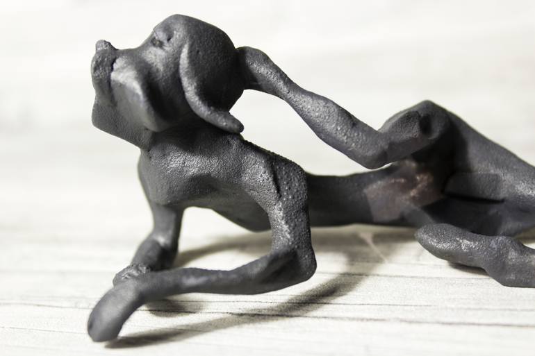 Original Figurative Dogs Sculpture by Lionel Le Jeune