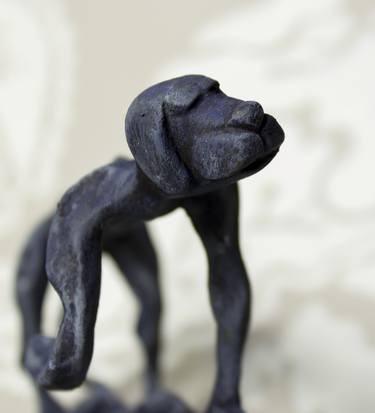 Original Expressionism Dogs Sculpture by Lionel Le Jeune