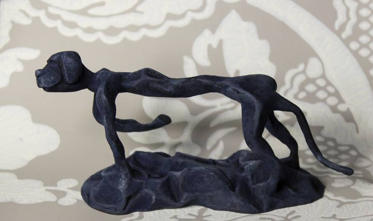 Original Expressionism Dogs Sculpture by Lionel Le Jeune