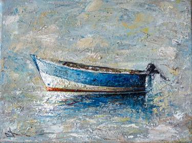 Boat, Oil painting 24 x 18 cm thumb