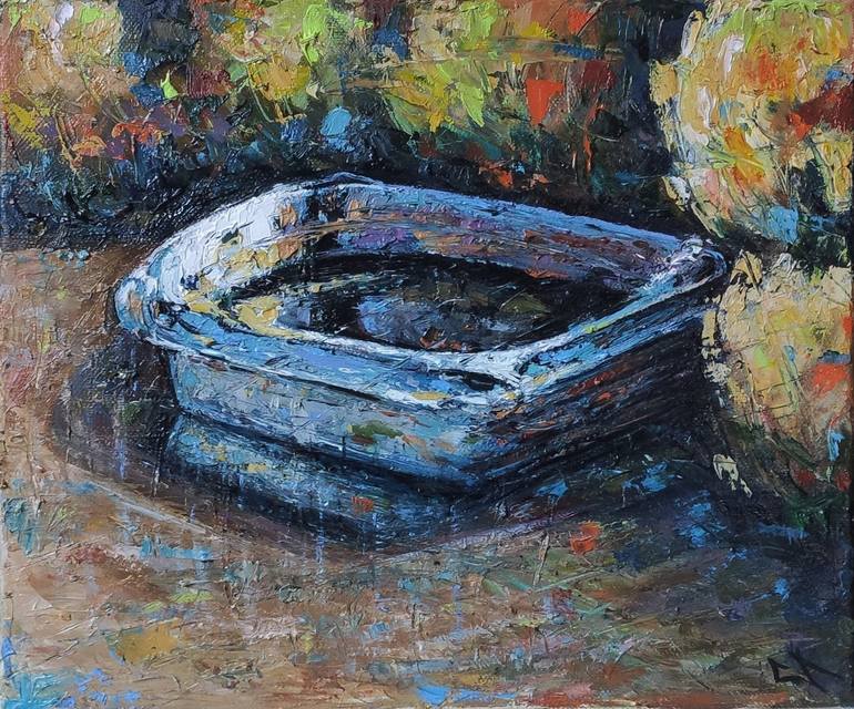 Original Boat Painting by Lionel Le Jeune