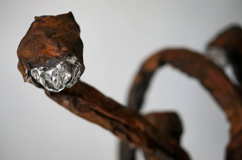 Original Abstract Floral Sculpture by Christoph Robausch