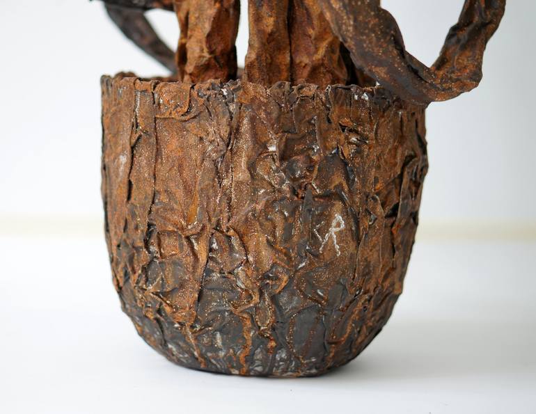 Original Abstract Floral Sculpture by Christoph Robausch