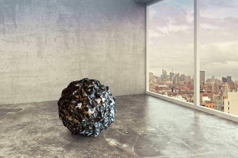 Original Abstract Outer Space Sculpture by Christoph Robausch