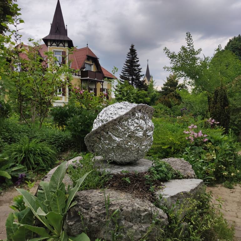 Original Abstract Outer Space Sculpture by Christoph Robausch