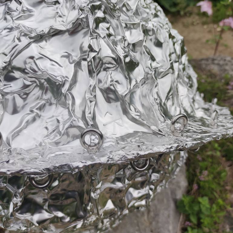 Original Abstract Outer Space Sculpture by Christoph Robausch