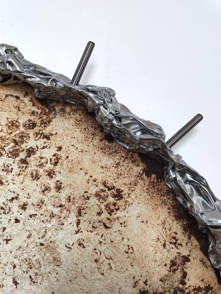 Original Abstract Outer Space Sculpture by Christoph Robausch