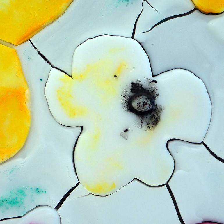 Original Abstract Floral Sculpture by Christoph Robausch
