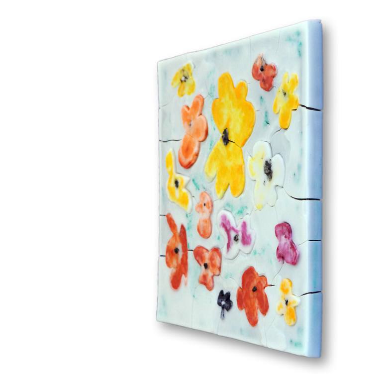 Original Abstract Floral Sculpture by Christoph Robausch