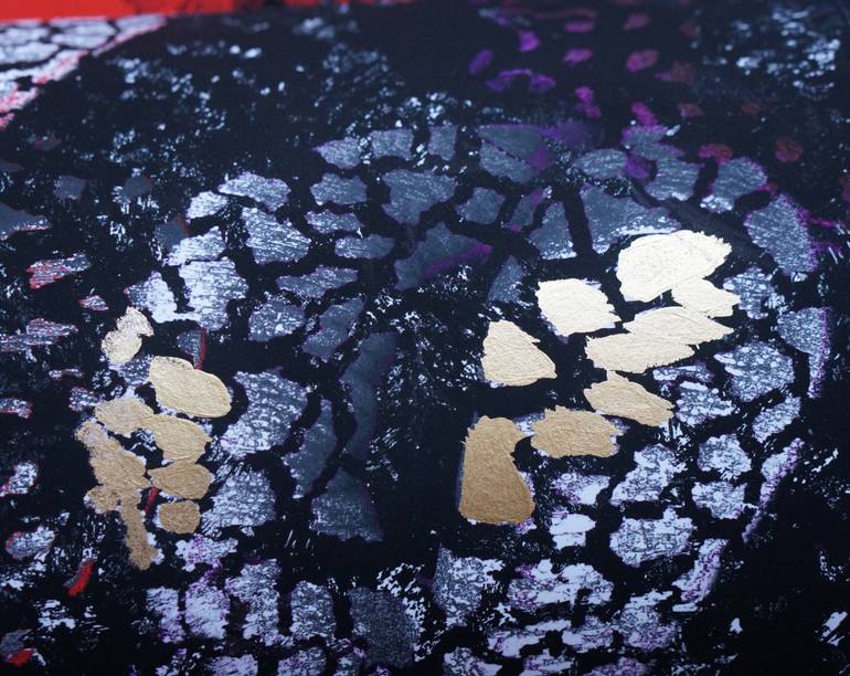 Original Abstract Erotic Painting by Christoph Robausch