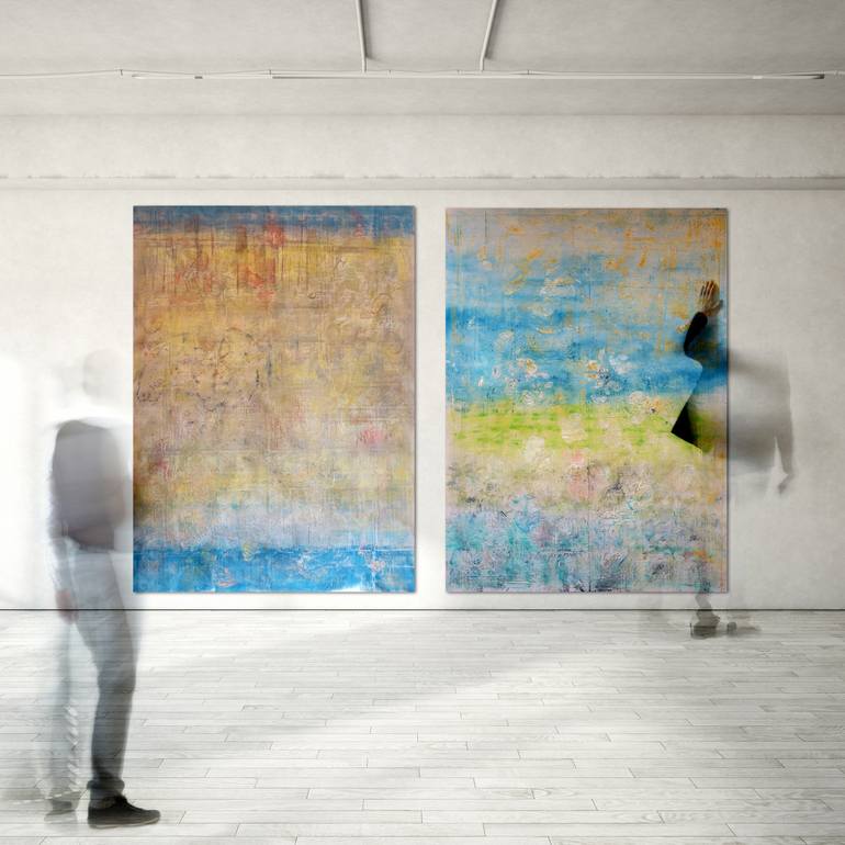 Original Minimalism Abstract Painting by Christoph Robausch