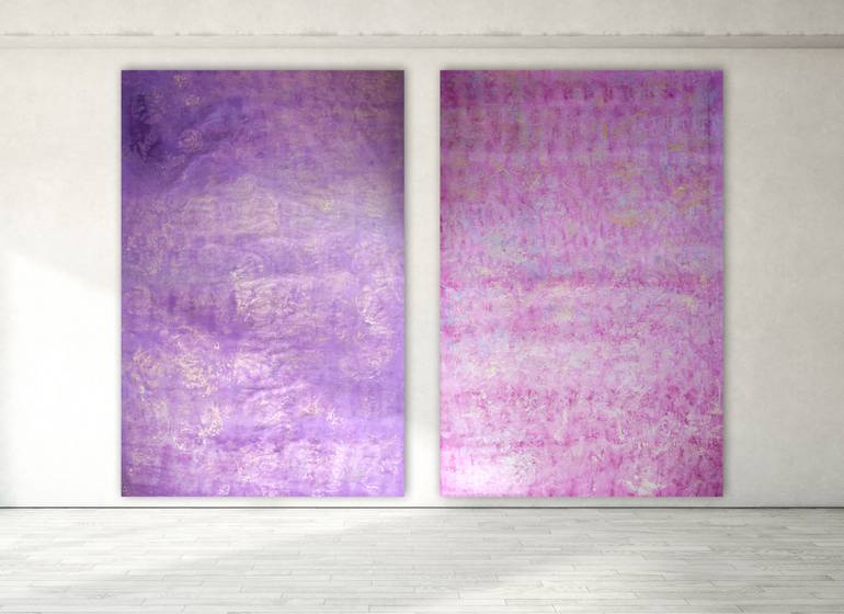 Original Abstract Garden Painting by Christoph Robausch