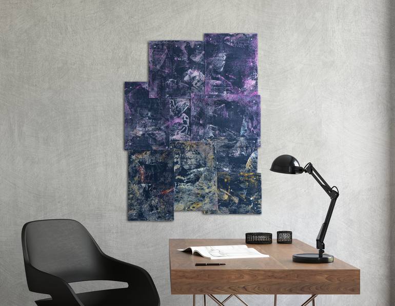 Original Abstract Wall Painting by Christoph Robausch