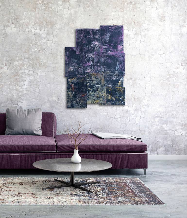 Original Abstract Wall Painting by Christoph Robausch