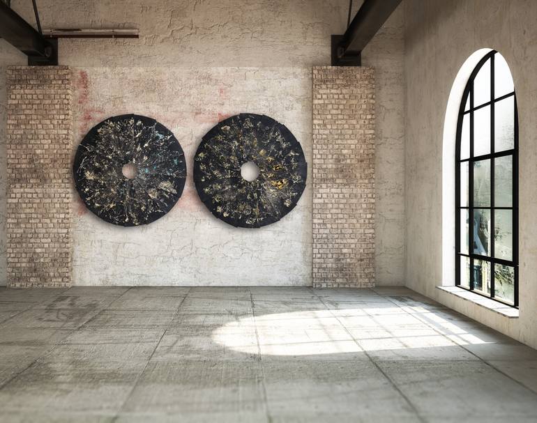 Original Minimalism Abstract Painting by Christoph Robausch